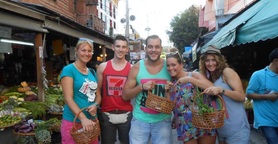Half-Day Cooking Class with Market Tour - Eating five dishes and mango sticky rice