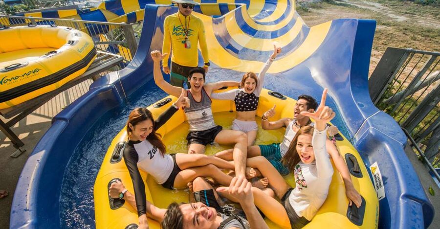 Hua Hin: Vana Nava One-Day Water Jungle Park Entrance Ticket - The big rides: Abyss, Boomerango, and Master Blaster
