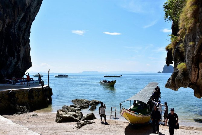 James Bond Island Tour from Krabi by Longtail Boat - Monkey Cave Temple on the return journey
