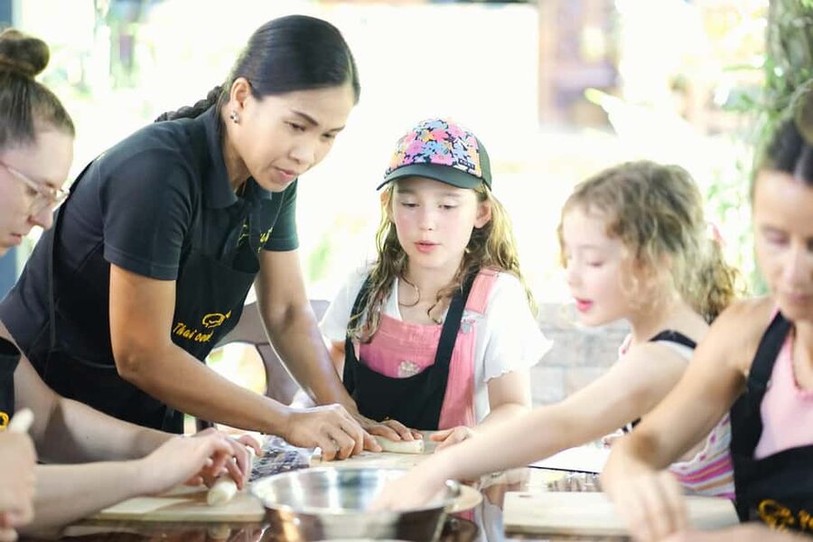 Khao Lak Pui's Authentic Thai Cooking Class - The family-style meal is the payoff