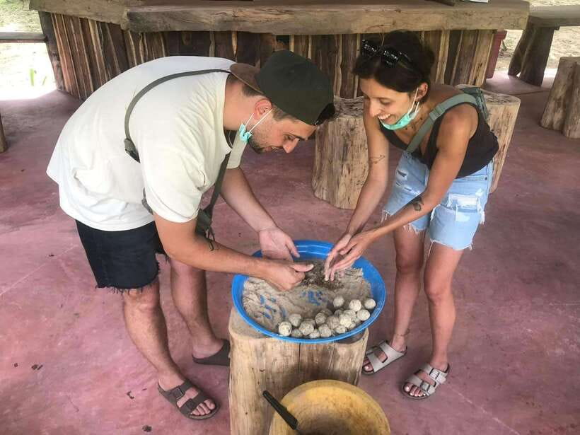 Khao Sok: Ethical Elephant Experience & Nature Walk - Preparing food and feeding the elephants