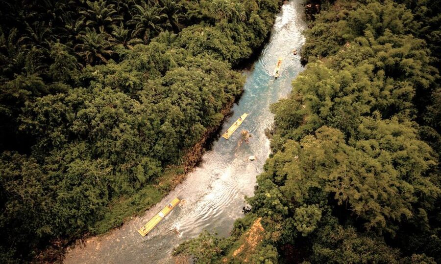 Khaolak: Bamboo Rafting, Waterfalls, and Turtle Conservation - Cooling off at Ton Pling Waterfall