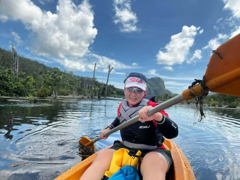 Klong Rud Kayaking with Hotel Transfer - The lagoon swim, clear water with limited space