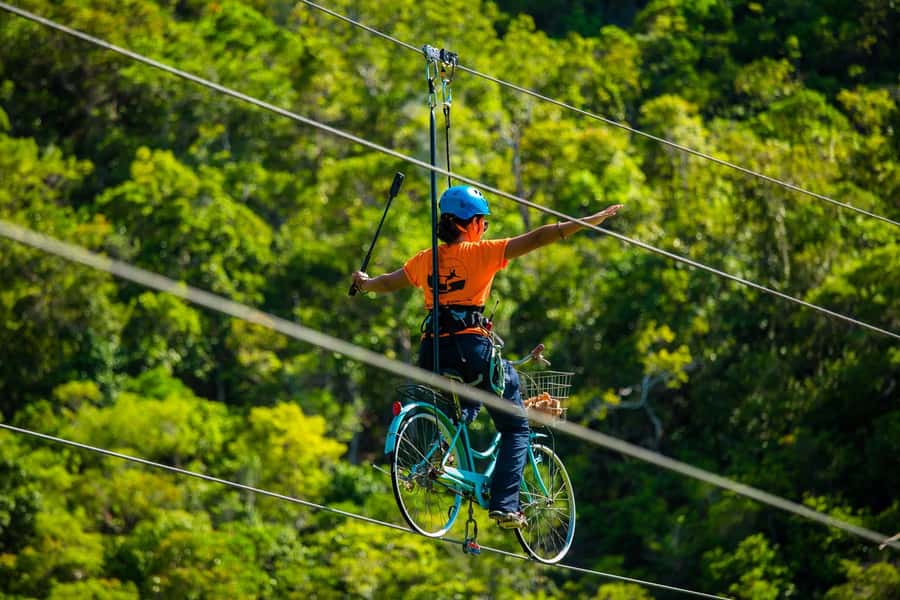 Ko Pha Ngan: Sky-High Zipline & Wang Sai Waterfall Views - Guides, safety, and how the activity feels