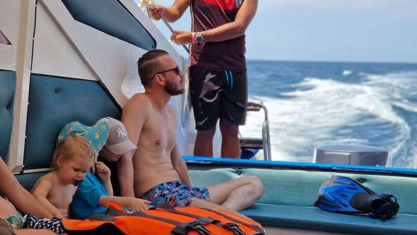 Koh Lanta: Phi Phi Islands Tour w/ Maya Bay, Snorkel & Lunch - Monkey Bay and Loh Samah Bay from the boat