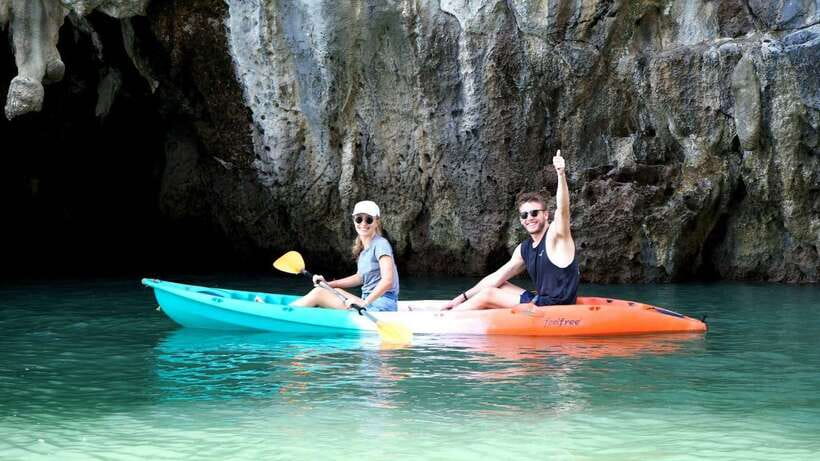 Koh Lanta: Sea Cave Kayaking and Talabeng Island Tour - Cruising beneath Talabeng Island’s cliffs