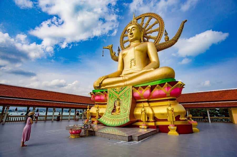 Koh Samui: Half Day Around Island Tour with Transfers - Big Buddha begins the morning on Koh Fann