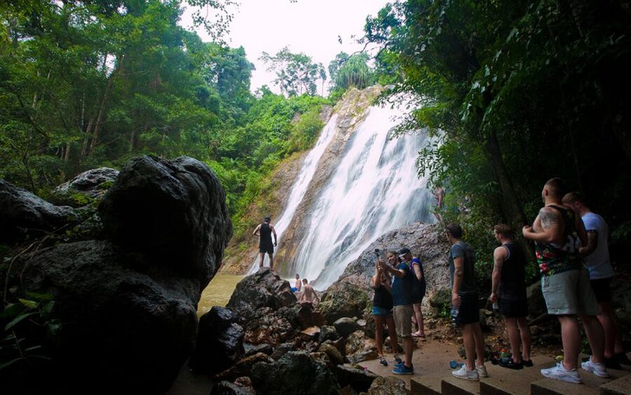 Koh Samui: Half-Day Highlights Tour with Hotel Transfers - Namuang Waterfall in the dry season