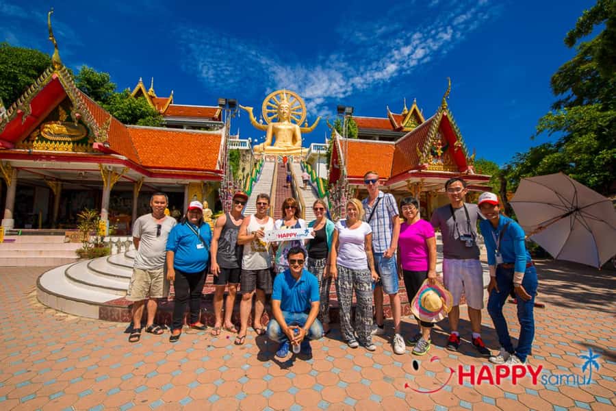 Koh Samui: Half-Day Island Highlights Tour with Hotel Pickup - Wat Plai Laem, where Chinese and Thai traditions meet