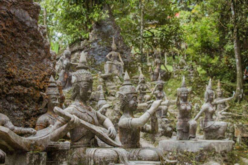 Koh Samui Jungle Adventure: 4x4 Off-Road Safari & Lunch - Stone figures in the Secret Buddha Garden