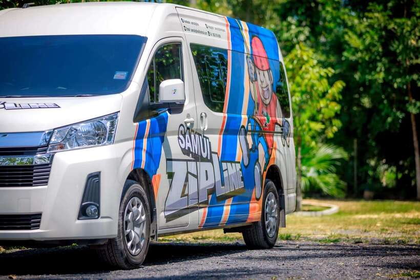 Koh Samui: Samui Zipline Adventure with Transfer service - From Koh Samui hotel to jungle course