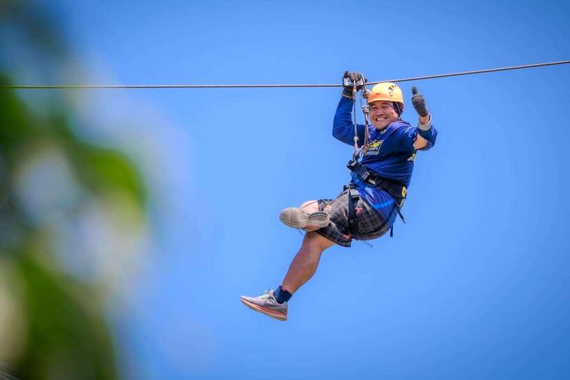 Koh Samui: Samui Zipline Adventure with Transfer service - What the one-hour course feels like