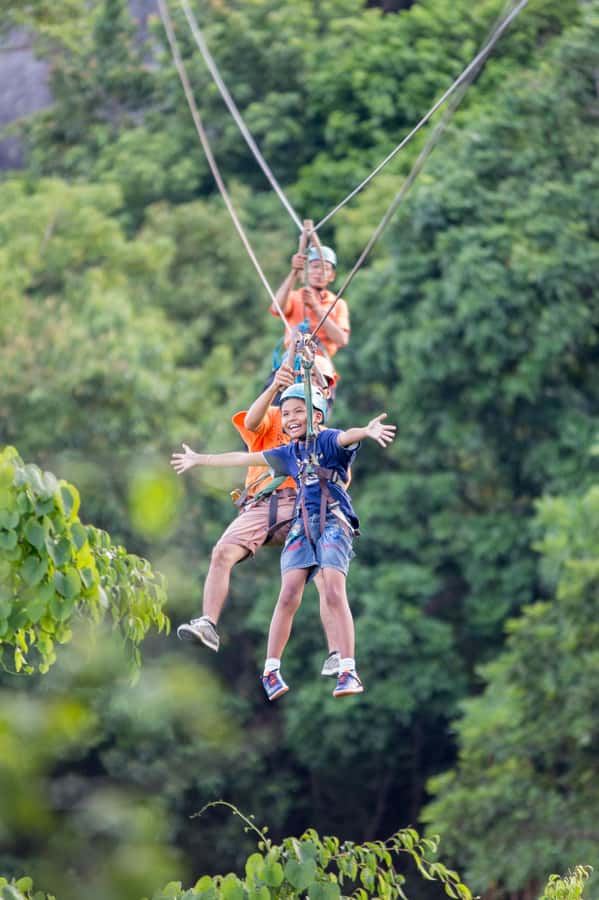 Koh Samui: Zipline Experience of Lamai Viewpoint - Reaching the cable car from Valentine Stone