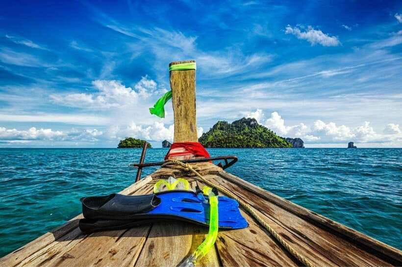 Krabi: 4 Islands Longtail Boat Tour with Lunch - Key points at a glance
