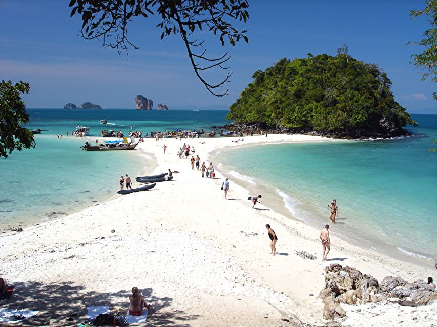 Krabi: 4 Islands Tour by Longtail Boat & Thai Buffet Lunch - Thale Waek and the three-island sandbar