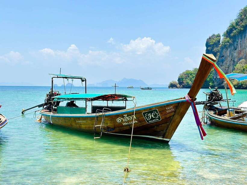 Krabi: 7 Islands Sunset Tour & BBQ & Bioluminescent Plankton - Ao Pu Ya for a pause between swims