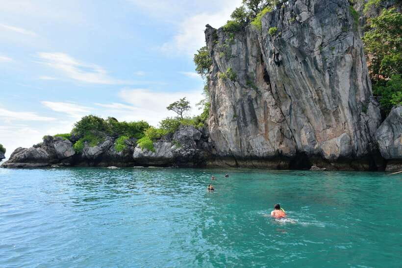 Krabi: 7 Islands Sunset Tour with Buffet Dinner & Snorkeling - Koh Poda sunset and a simple beach buffet