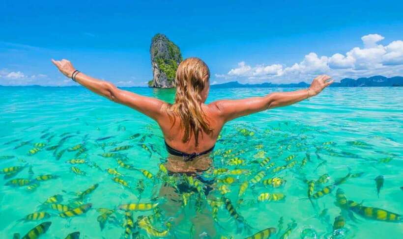 Krabi: 7 Islands Sunset Tour with Plankton Swim and BBQ - Sunset BBQ at Phra Nang Cave