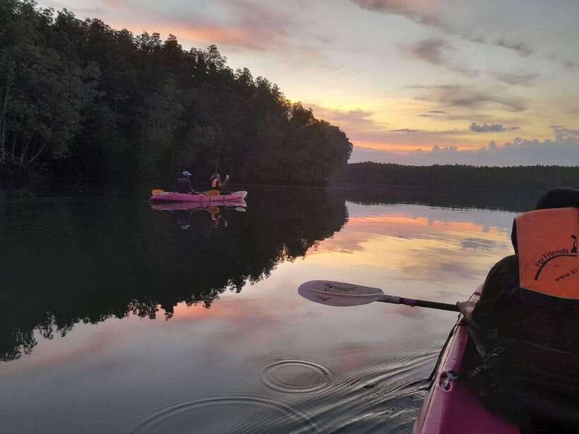 Krabi: Ao Thalane Sunset Kayak adventure (group of 10 max) - Paddling through the mangrove channels