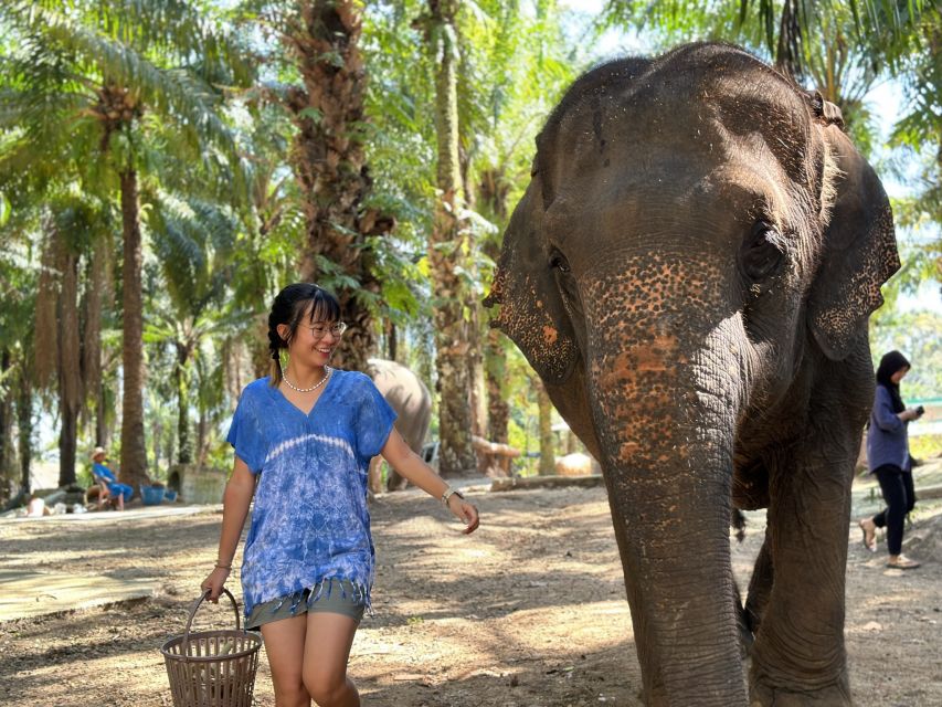 Krabi: Elephant Bathing Session at Krabi Elephant Shelter - Bathing and showering in the lush outdoor setting