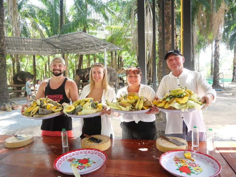 Krabi: Elephant Feeding Program with Food Preparation - What the 30-minute visit is really like