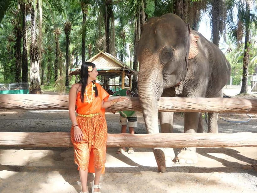 Krabi: Elephant Feeding Program with Traditional Thai Dress - Thai Costume, Elephant Food, and a Short Visit