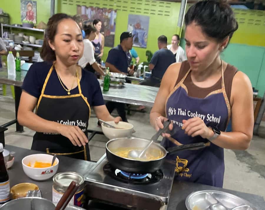 Krabi: Evening Thai Cooking Class at Ya's Cookery - Stir-frying, salads, and the big-fire moment