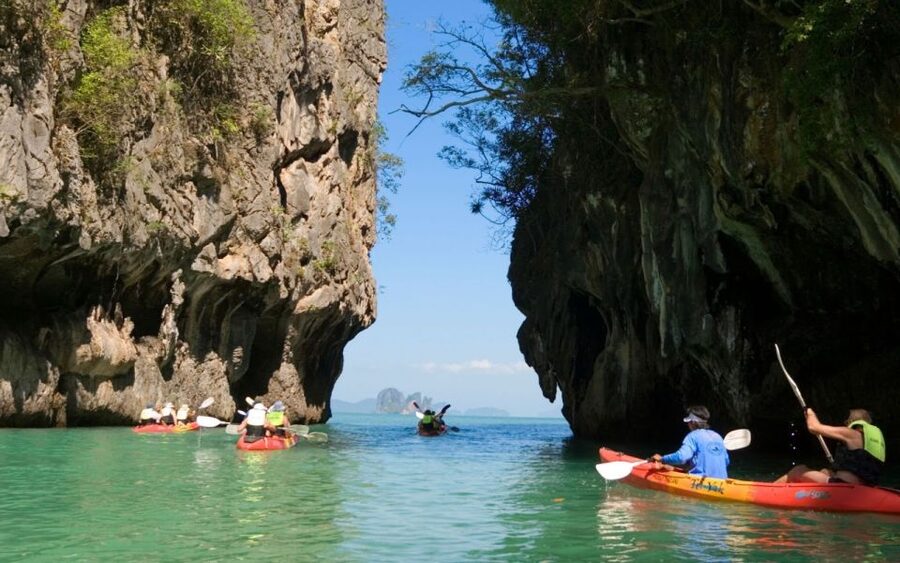 Krabi: Guided Kayaking Tour at Ao Thalane - Mangroves, canyons, caves, and lagoons