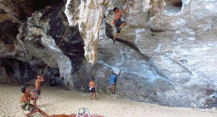 Krabi: Half-Day Rock Climbing Introduction at Railay Beach - The setting: beautiful, but not always the postcard view