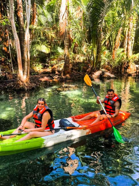 Krabi: Hidden Mirror Lake Kayak, Swim & Easy Nature Activity - Swimming in the lake featured in Jurassic World Rebirth