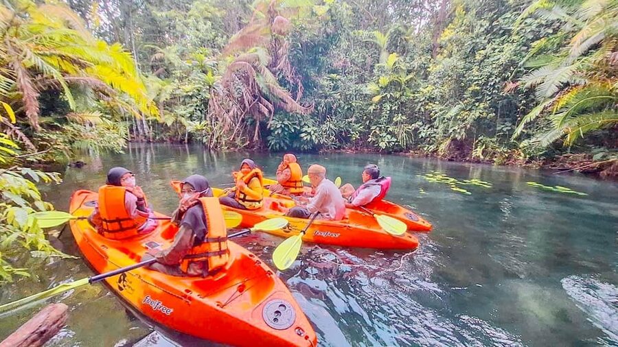 Krabi kayaking and swimming clongrood Tour - Getting Comfortable in the Kayak