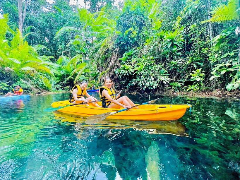 Krabi: Klong Root (Crystal lake) Kayaking tour - Launching into Klong Root’s clear water