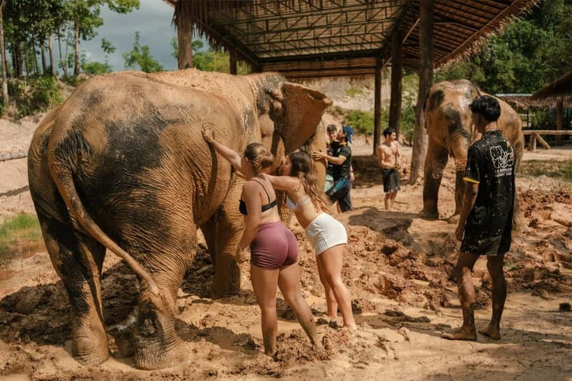 Krabi: Love Elephant Sanctuary Tour - The muddy spa, where your clothes surrender