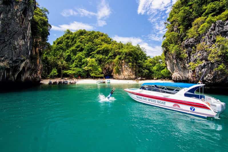 Krabi's Hong Island Speed Boat Blast with 360° Viewpoint - From your Krabi hotel to Wangsai Pier