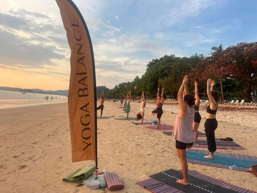 Krabi: Sunset Yoga Balance Join-in Class - The outdoor setting and the rain backup
