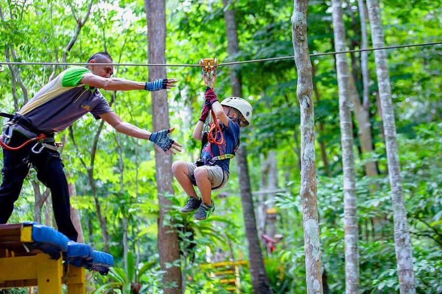 Krabi: Ultimate Zipline Games Challenge - Program A at 5 meters: the family-friendly route