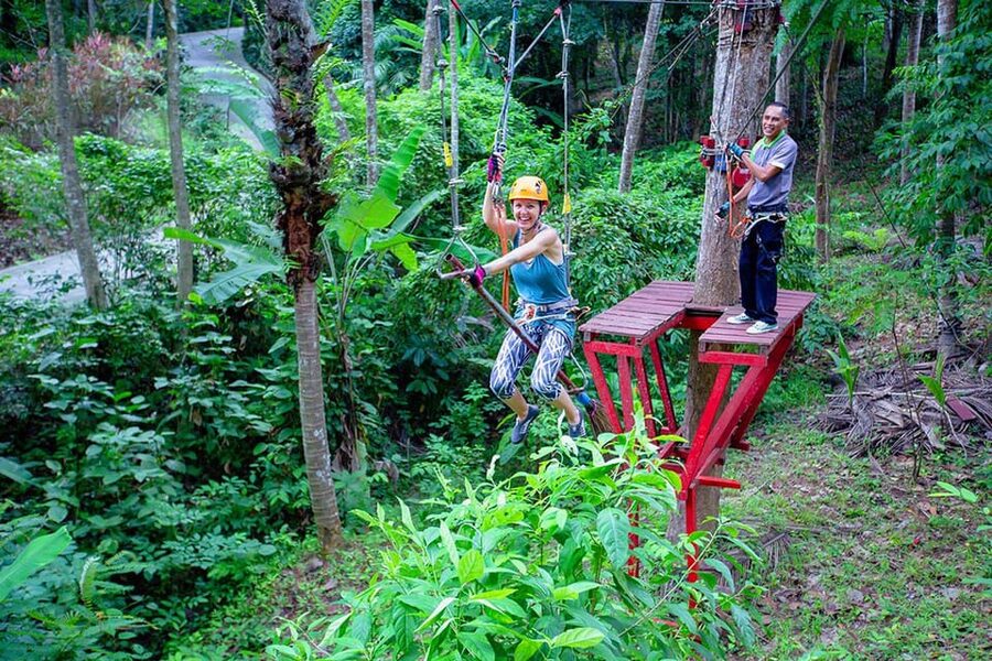 Krabi: Ultimate Zipline Games Challenge - Jungle views, platforms, and the setting