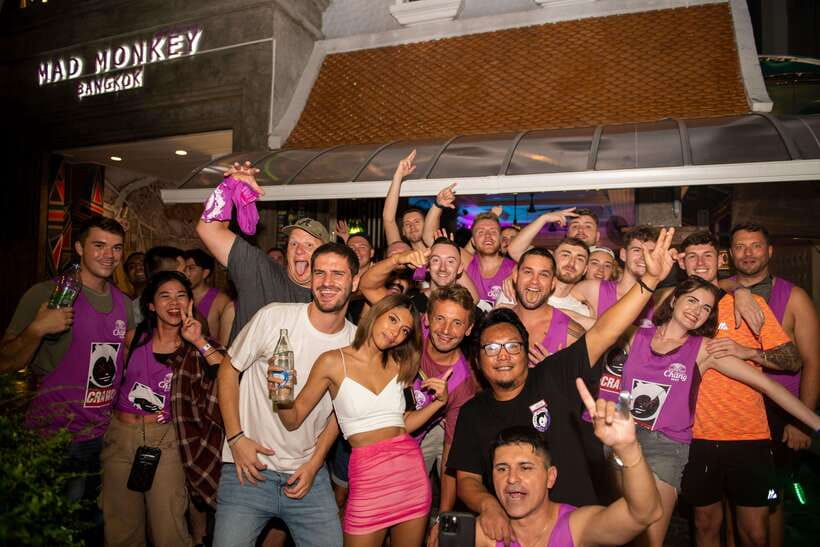 Mad Monkey Bangkok Pub Crawl - Rere around 11:15 PM