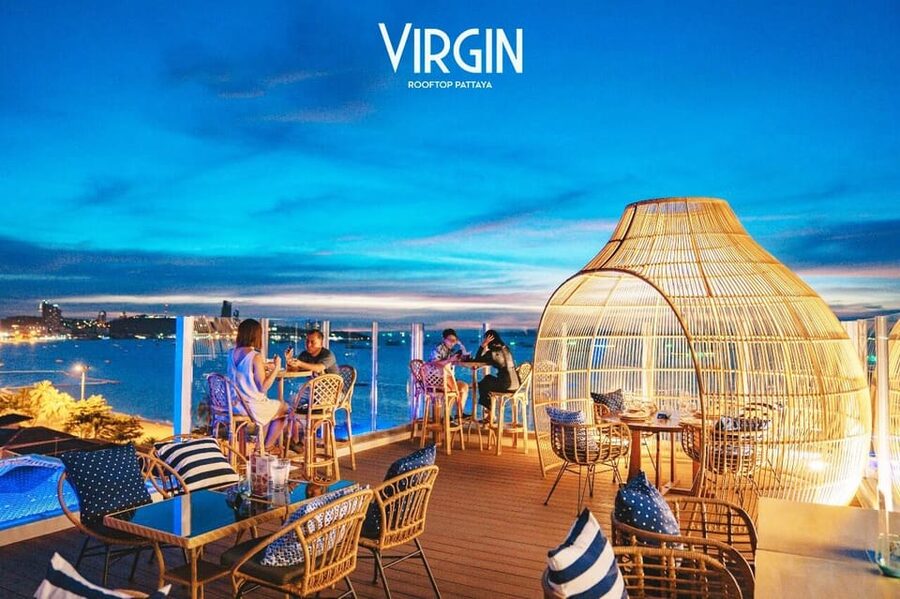 Pattaya: Virgin Rooftop - The city and ocean view, with one important catch