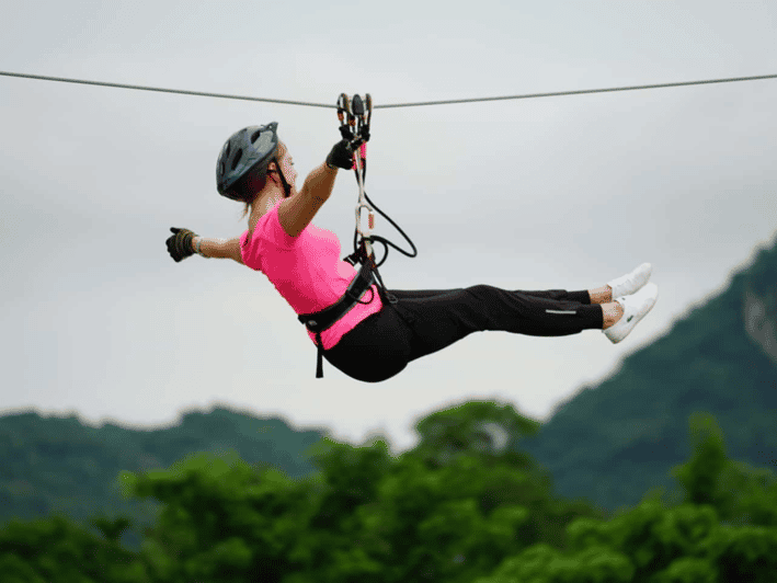 Pattaya: Zipline Adventure with 25 Platforms w/ Kids Option - Looking toward Buddha Mountain from the trees