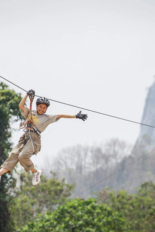 Pattaya: Zipline Adventure with 25 Platforms w/ Kids Option - Riding all 25 platforms
