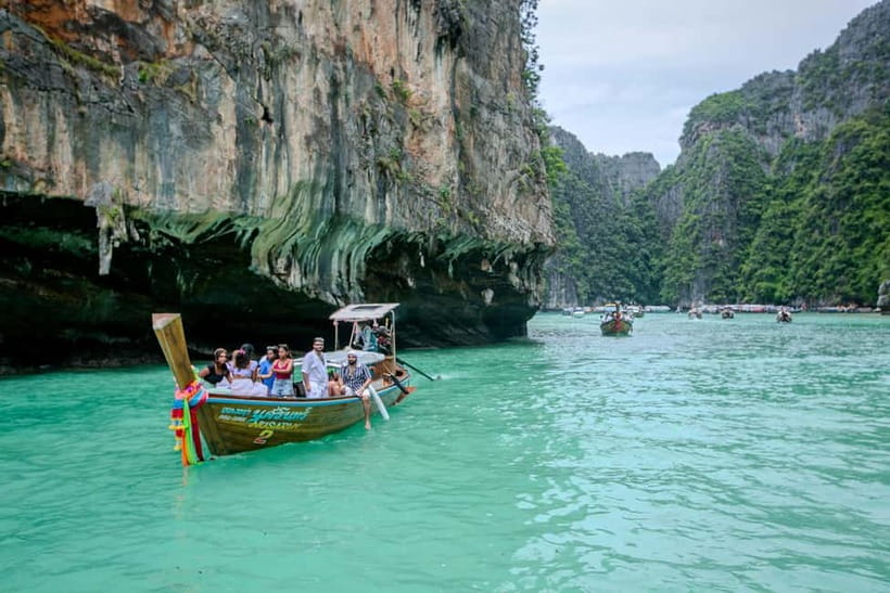 Phi Phi: 7 Island Longtail Boat Snorkeling Tour with Sunset - Maya Bay, famous and still worth seeing