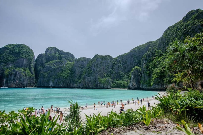 Phi Phi: 7 Island Longtail Boat Snorkeling Tour with Sunset - Bamboo Island gives you a proper beach break