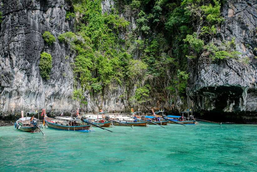 Phi Phi: 7 Islands longtail boat with Sunset and Plankton - Maya Bay is famous, protected, and tightly timed
