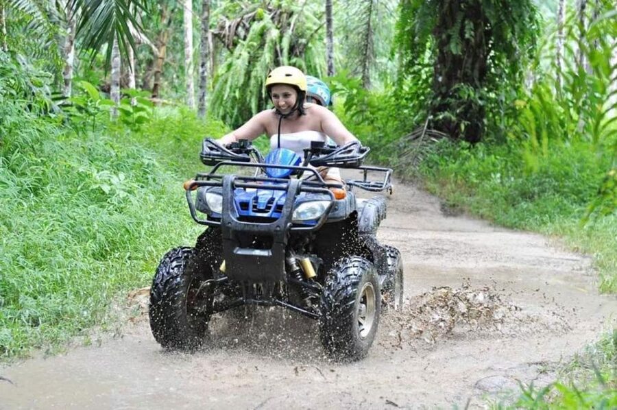Phuket: Bamboo Rafting, Monkey Cave, and ATV Option - A note about unexpected elephant stops