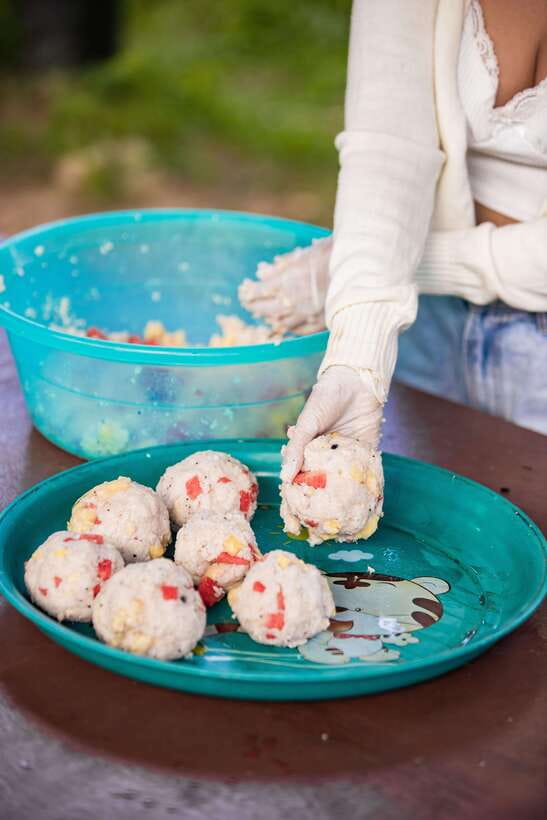 Phuket: Bukit Elephant Park Sanctuary Walk and Feed Tour - Making fruit rice balls for the second feeding