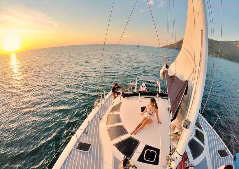 Phuket: Coral Island Catamaran Cruise with Sunset Dinner - Snorkeling near Coral Island