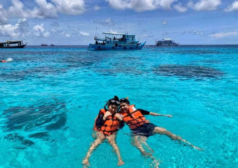 Phuket: Coral Island Catamaran Cruise with Sunset Dinner - Dinner as the sun drops near Promthep Cape