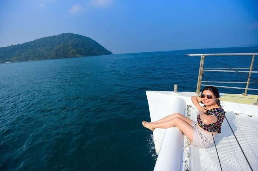 Phuket: Coral Yacht Boat Tour to Coral Island with Sunset - Maiton Island and the chance of dolphins