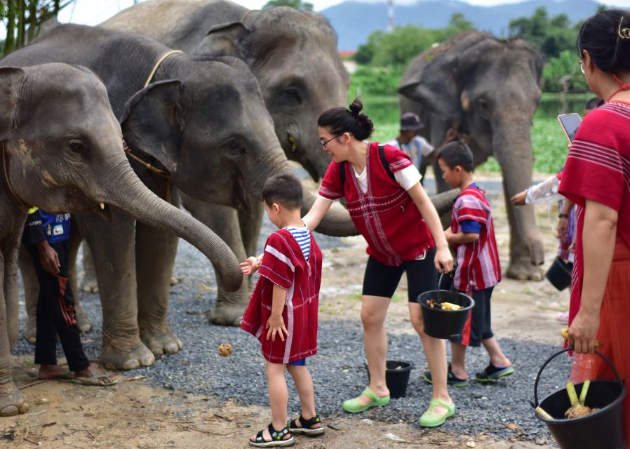 Phuket: Elephant Experience with Lunch or Dinner and Pickup - Making a Karen-style tie-dye handkerchief